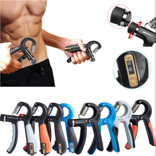 Hand Grip Strength Power Trainer Gripper Strengthener Adjustable Gym Exerciser~
