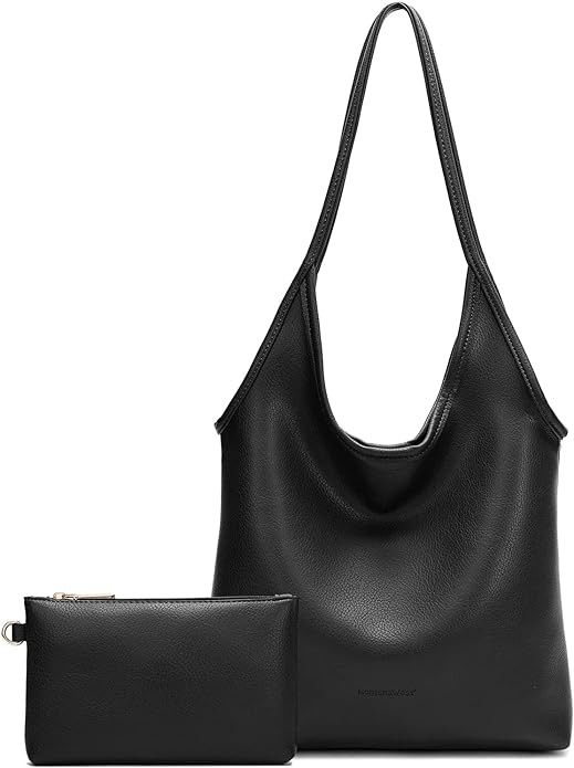 Montana West Slouchy Hobo Bags for Women Soft Designer Shoulder Purses Ladies Top Handle Handbag