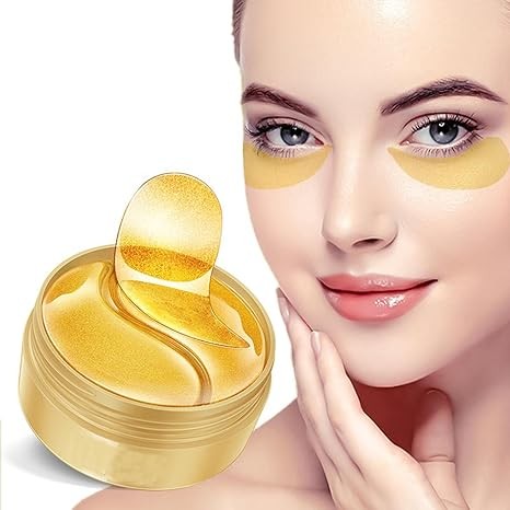 ZGMAOT Under Eye Patches, Eye Mask, Eye Patches for Puffy Eyes and Dark Circles Reduce Eye Bags Fine Lines Smooth Wrinkle, Anti-Aging,Hydrating, 24K Gold Eye Skin care Pads with Collagen (60PCS)