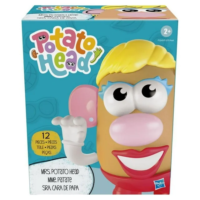 Potato Head Mrs. Potato Head Classic Toy For Kids Ages 2 and Up, Includes 12 Parts and Pieces to Create Funny Faces